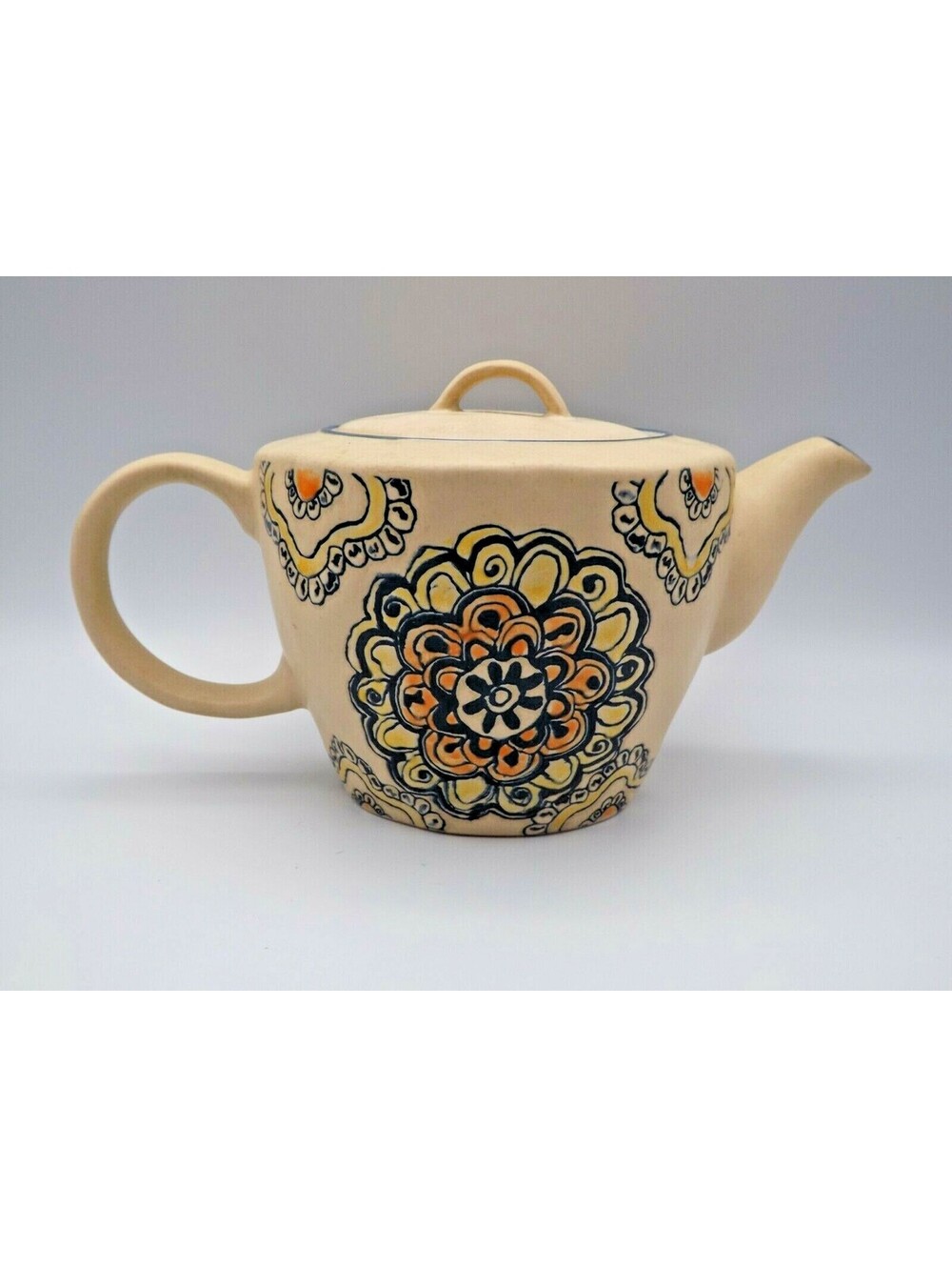 Pottery Teapot Spectrum Designz 2016 Ceramic Floral Isabella Mandala Boho